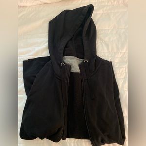 black zip up